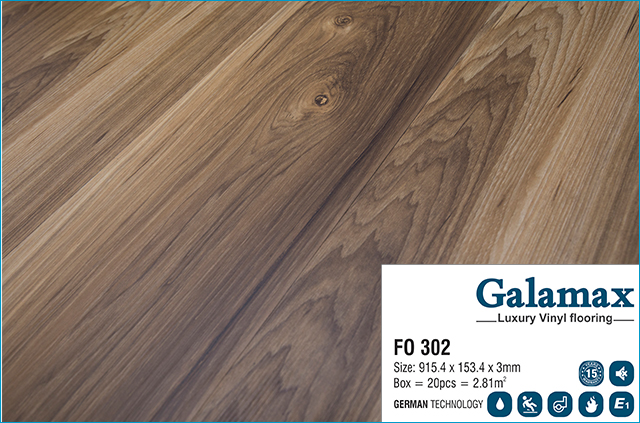 Sàn nhựa Galamax vân gỗ F0 302