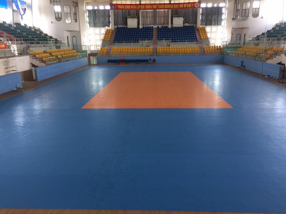Hình nhà thi đấu sàn bóng chuyền